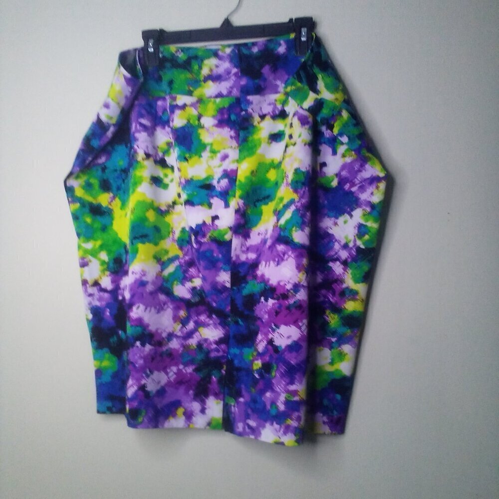 Lane Bryant Skirt 24 Women Straight Pencil Knee Length Pattern Colorful - Picture 5 of 15